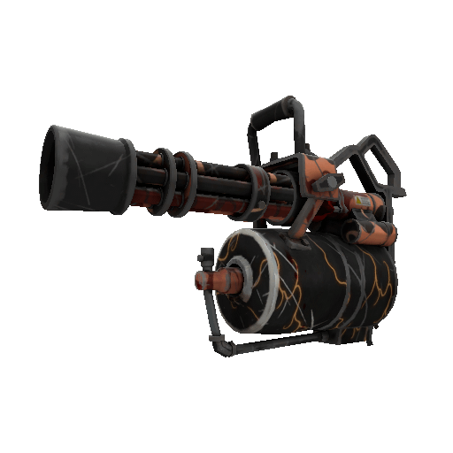 Unusual Isotope Sunriser Minigun (Well-Worn) Item Image