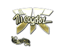 Sticker | nicoodoz (Gold) | Paris 2023 Item Image