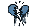 Sealed Graffiti | Broken Heart (Monarch Blue) Item Image