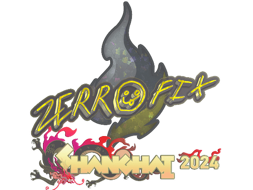 Sticker | zeRRoFIX (Glitter) | Shanghai 2024 Item Image