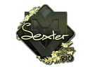 Sticker | dexter (Gold) | Rio 2022 Item Image
