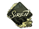 Sticker | S1ren (Gold) | Rio 2022 Item Image