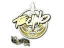 Sticker | Techno4K (Gold) | Paris 2023 Item Image