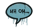 Sealed Graffiti | Uh Oh (Wire Blue) Item Image