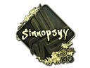 Sticker | sinnopsyy (Gold) | Rio 2022 Item Image