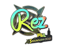 Sticker | REZ (Holo) | Stockholm 2021 Item Image