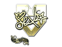 Sticker | dexter (Gold) | Paris 2023 Item Image