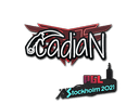 Sticker | cadiaN | Stockholm 2021 Item Image
